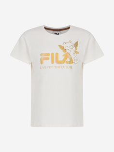 Футболка для девочек FILA, Бежевый