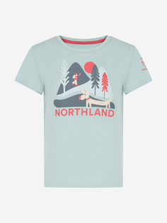 Футболка для девочек Northland, Голубой