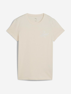 Футболка женская PUMA Ess Script, Бежевый