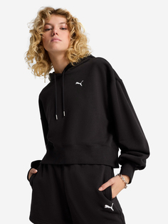 Худи женская PUMA Essentials Ribbed, Черный
