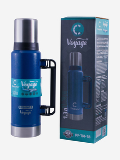 Термос Следопыт-Voyage с ручкой, 1,3 л.., Синий