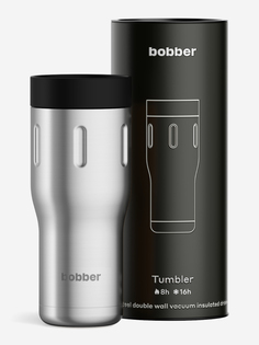 Термокружка вакуумная BOBBER Tumbler 500 мл, крышка 360, тепло до 8 часов, матовый, Серебряный