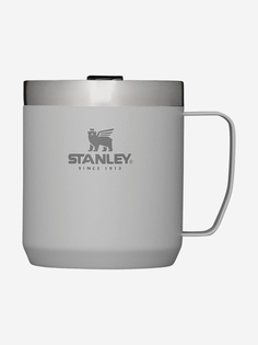 Термокружка Stanley Classic, 350 мл, серая, с ручкой и крышкой, Серый