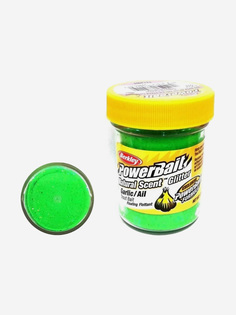 Паста форелевая Berkley PowerBait Natural Scent Garlic SPRING GREEN/ чеснок весенУРБО оранжево-белая, Зеленый