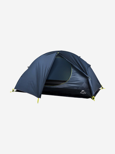 Ультралегкая одноместная туристическая палатка Naturehike Spider 1 Cycling 20D + футпринт (синяя), Синий