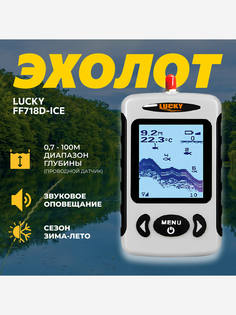 Эхолот для зимней рыбалки Lucky FF718D-ICE, Серый