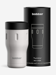 Термокружка вакуумная BOBBER Tumbler 350 мл, крышка 360, тепло до 6 часов, серый, Серый