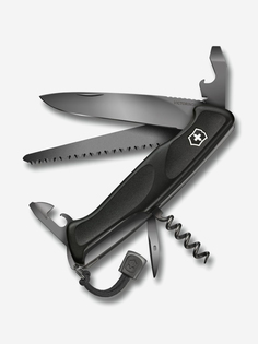 Складной нож Victorinox RangerGrip Onyx, функций: 12, 130мм, черный , коробка подарочная [0.9563.c31p], Черный