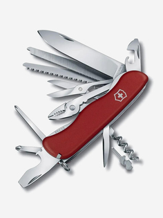 Складной нож Victorinox WORK CHAMP, функций: 21, 111мм, красный , коробка картонная [0.8564], Красный