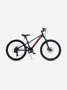Велосипед детский Maxiscoo "7BIKE" 24 M300, черный, 2024, Черный