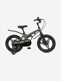 Велосипед детский Maxiscoo COSMIC Deluxe 16, темный малахит, 2025, Зеленый
