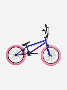 Велосипед подростковый Stark Madness BMX 1 ярко-синий/красный/светлый розовый, Синий