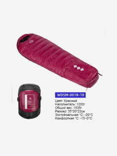Спальный мешок Widesea WDSM-001R-10, 1000г, Красный