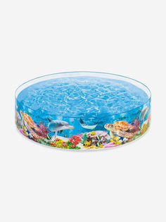 Бассейн для детей Intex 58472NP "Deep Blue Sea Snapset Pool" 244х46см, 3+, Голубой