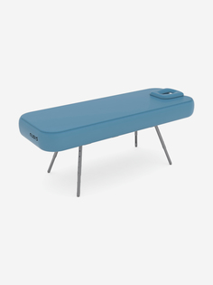 NUBIS PRO Массажный стол складной с регулировкой высоты и вырезом для лица, 190 х 75 см, Светло-голубой, Голубой