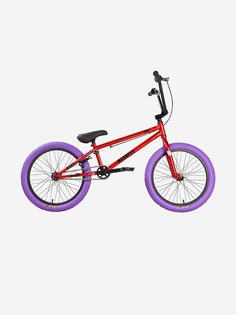 Велосипед подростковый Stark Madness BMX 5 Cr-Mo красный/черный/фиолетовый, Красный