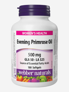 Webber Naturals Масло примулы вечерней 500 мг, 180 капс, Мультицвет