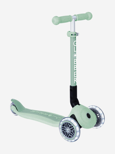 Самокат Globber JUNIOR FOLDABLE LIGHTS ECOLOGIC, Зеленый