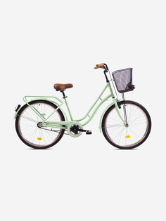 Велосипед CAPRIOLO CITY PICNIC (FIX), рама сталь 17, колёса 26 (фисташковый), Зеленый