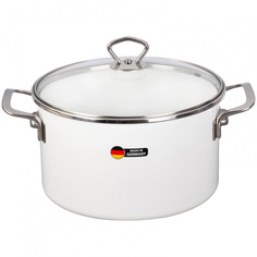 Кастрюля с крышкой Maisingers d24/h14.5см 6.1л белый