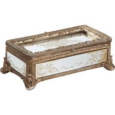 Шкатулка Glasar с зеркальными панелями 22х12х7 см ГЛАСАР