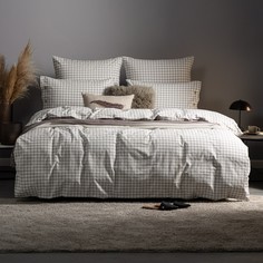 Комплект постельного белья Prime Prive Вальбо белый/черный Семейный