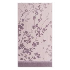 Полотенце Cleanelly Basic Kyoto бело-лиловый 50х90 см