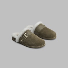 Тапочки Теа коричневые женские меxовые размер 38-39. Togas