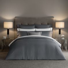 Комплект постельного белья Togas Тиада серый Двуспальный кинг сайз