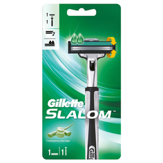 Станок для бритья Gillette Slalom Алоэ + 1 кассета