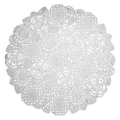 Салфетка Decor de table Home Rose подставка серебристая ПВХ, 38 см