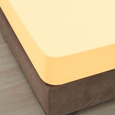 Простыня на резинке Ozdilek желтый 180x200+30 см