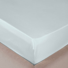 Простыня на резинке Dome Лорено голубой 180х200+25 см