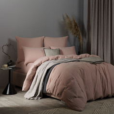 Простыня на резинке Sleepix Юко розовый 120х200+25 см