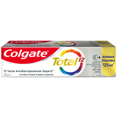 Зубная паста Colgate Total 12 Чистая мята с цинком и аргинином для комплексной антибактериальной защиты всей полости рта в течение 12 часов, 125 мл