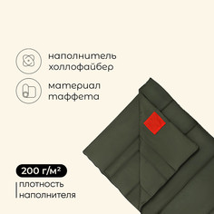 Спальный мешок maclay camping summer, одеяло, 2 слоя, правый, 220х90 см, +10/+25°с