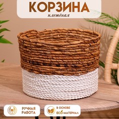 Корзина плетеная 25х25х20 см No Brand