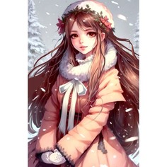 Алмазная мозаика на новый год с частичным заполнением на холсте Школа талантов