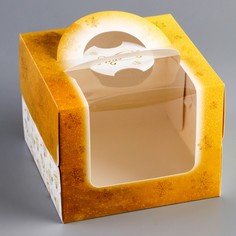 Коробка под бенто-торт с окном Upak Land