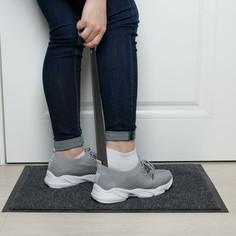 Ложка для обуви доляна, с крючком, 42×4 см, покрытие антик серебро