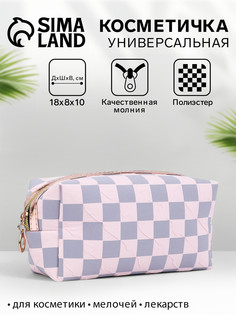 Косметичка на молнии женская, маленькая, с рисунком No Brand