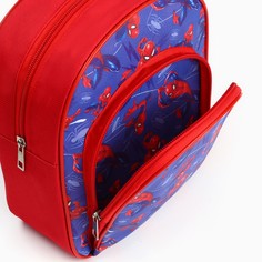 Рюкзак детский для мальчика с карманом, 23×19×6 см, человек-паук Marvel