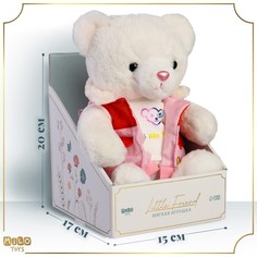 Мягкая игрушка little friend, мишка в розовой курточке, 23 см Milo Toys