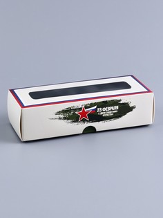 Коробка с обечайкой для 3 конфет, с окном Upak Land