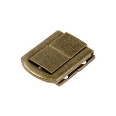 Замок-защелка на ящик zm01, 3,2х2,5 см, цвет бронза, 4 шт tmp Tundra