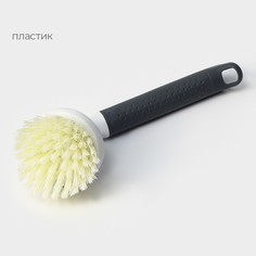 Щетка для мытья посуды raccoon breeze, удобная ручка, 21×7,5 см, ворс 2,5 см