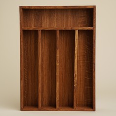 Лоток для столовых приборов sl home, 34×25×5 см, дуб