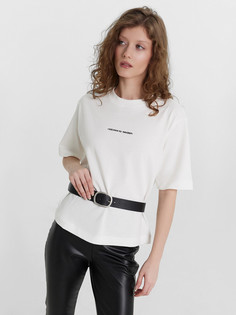 Футболка женская белая с надписью Mark Formelle