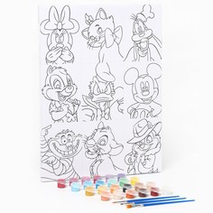 Картина по номерам с подрамником Disney