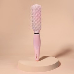 Расческа массажная, 4 × 23 см, цвет розовый QF